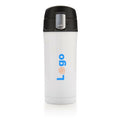 Tazza termica easy lock in acciaio riciclato RCS bianco - personalizzabile con logo