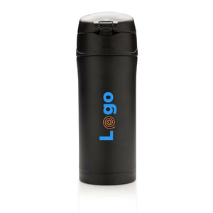 Tazza termica easy lock in acciaio riciclato RCS - personalizzabile con logo