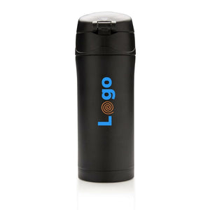 Tazza termica easy lock in acciaio riciclato RCS - personalizzabile con logo