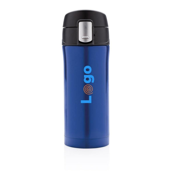 Tazza termica easy lock in acciaio riciclato RCS - personalizzabile con logo