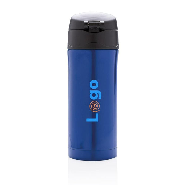 Tazza termica easy lock in acciaio riciclato RCS - personalizzabile con logo