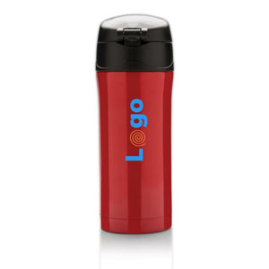 Tazza termica easy lock in acciaio riciclato RCS - personalizzabile con logo