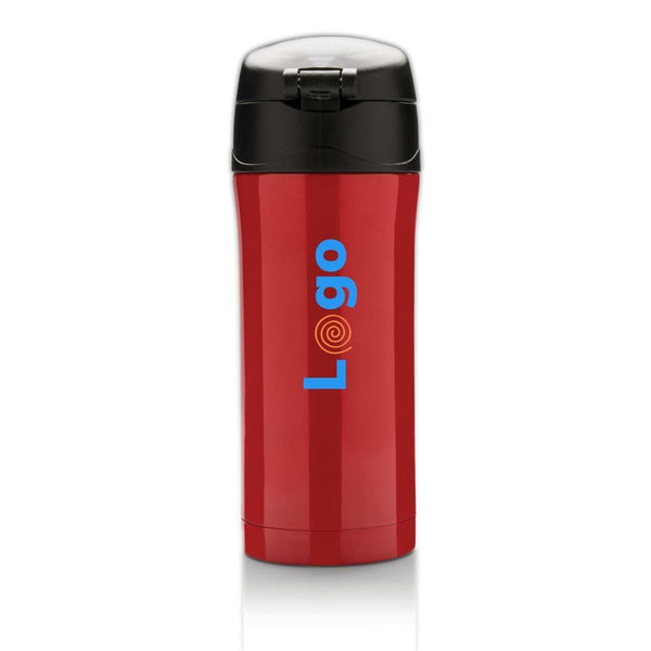 Tazza termica easy lock in acciaio riciclato RCS - personalizzabile con logo