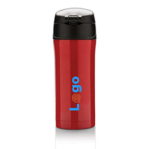 Tazza termica easy lock in acciaio riciclato RCS - personalizzabile con logo
