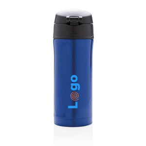 Tazza termica easy lock in acciaio riciclato RCS - personalizzabile con logo