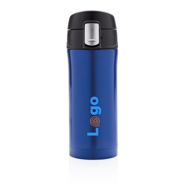Tazza termica easy lock in acciaio riciclato RCS - personalizzabile con logo