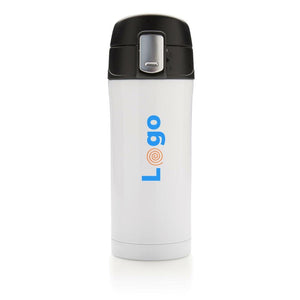 Tazza termica easy lock in acciaio riciclato RCS - personalizzabile con logo