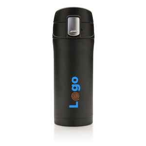 Tazza termica easy lock in acciaio riciclato RCS - personalizzabile con logo