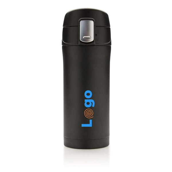 Tazza termica easy lock in acciaio riciclato RCS - personalizzabile con logo