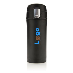Tazza termica easy lock in acciaio riciclato RCS - personalizzabile con logo