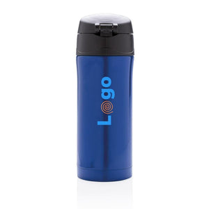 Tazza termica easy lock in acciaio riciclato RCS - personalizzabile con logo