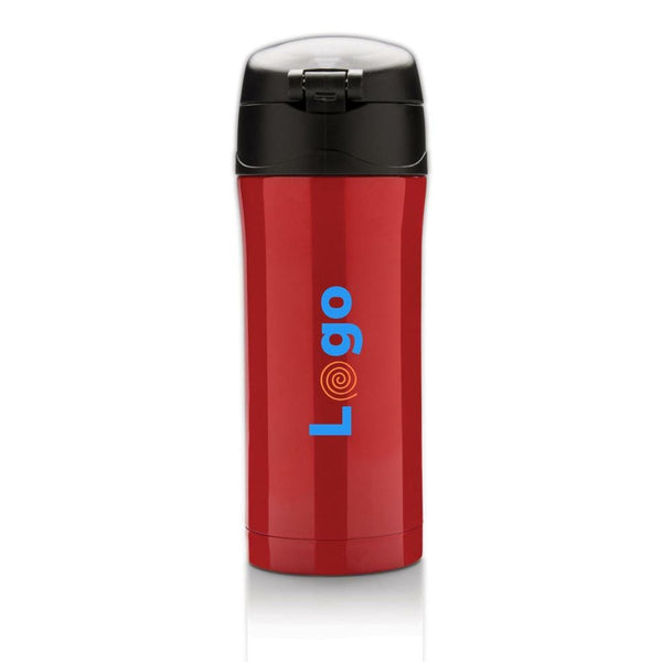 Tazza termica easy lock in acciaio riciclato RCS - personalizzabile con logo