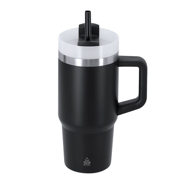 Tazza Termica Gobby nero - personalizzabile con logo