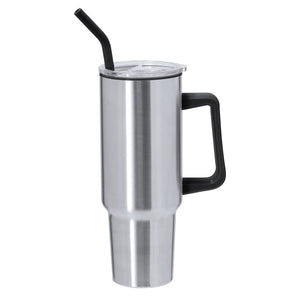 Tazza Termica Lansin color argento - personalizzabile con logo