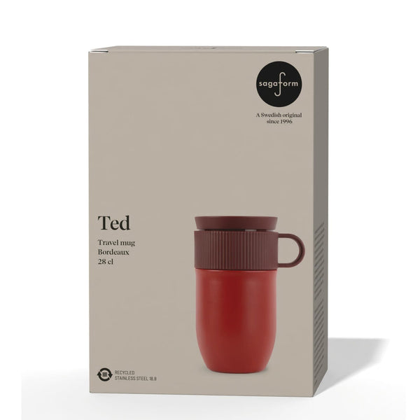 Tazza termica Sagaform Ted 280ml a prova di perdite - personalizzabile con logo