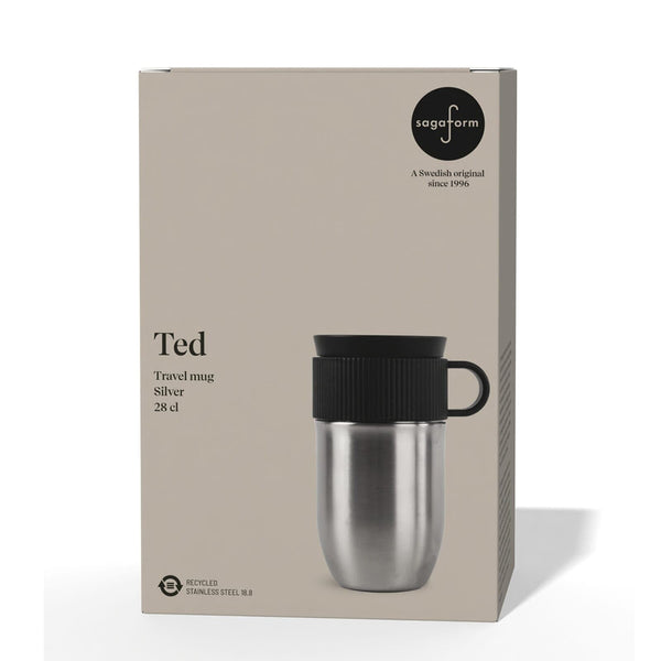 Tazza termica Sagaform Ted 280ml a prova di perdite - personalizzabile con logo