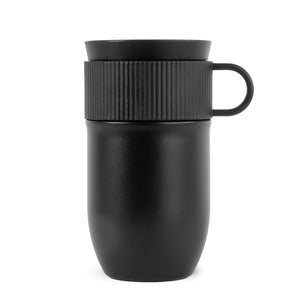 Tazza termica Sagaform Ted 280ml a prova di perdite Nero - personalizzabile con logo