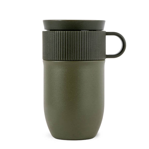 Tazza termica Sagaform Ted 280ml a prova di perdite verde - personalizzabile con logo