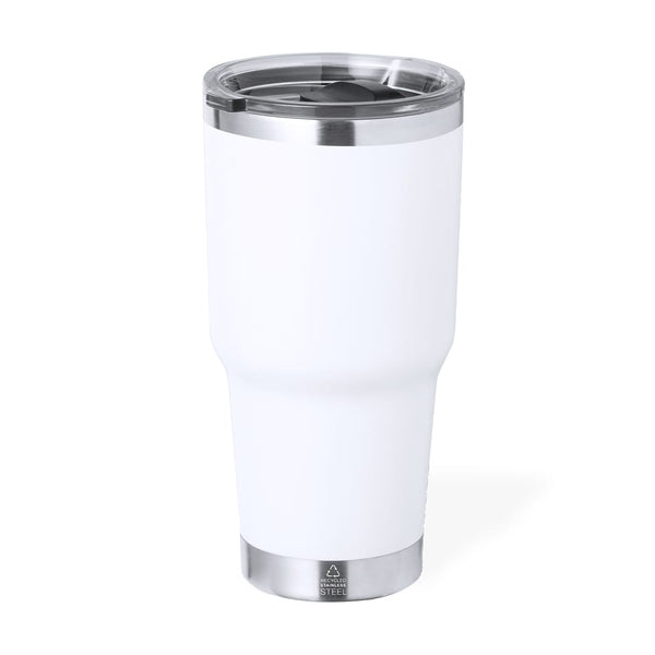Tazza Termica Tobey bianco - personalizzabile con logo