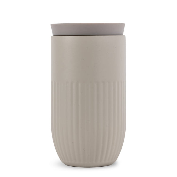 Tazza termica Tova 320ml a prova di perdite Beige - personalizzabile con logo