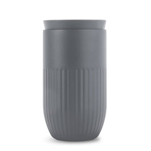 Tazza termica Tova 320ml a prova di perdite Grigio - personalizzabile con logo