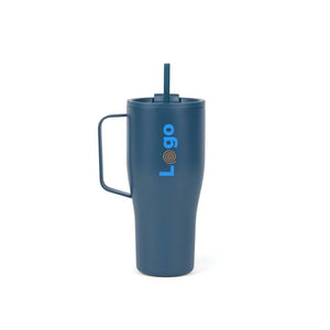 Tazza termica VINGA Eos voyager in rAcciaio RCS 880ml blu navy - personalizzabile con logo