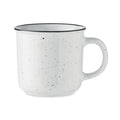 Tazza vintage in ceramica 400 ml bianco - personalizzabile con logo