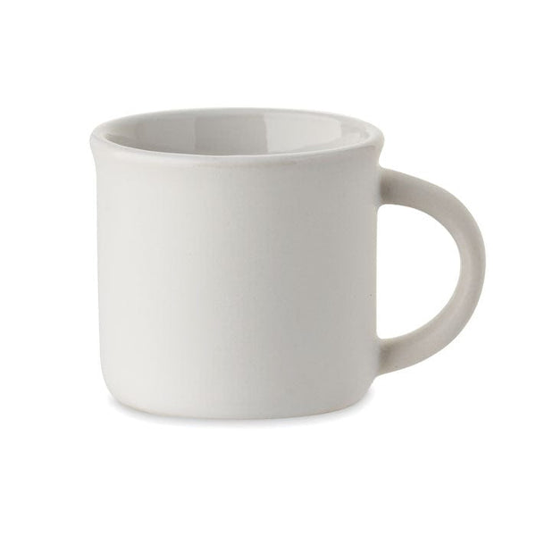 Tazzina in ceramica da 40ml Bianco - personalizzabile con logo