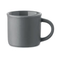 Tazzina in ceramica da 40ml grigio - personalizzabile con logo