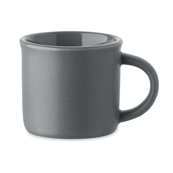 Tazzina in ceramica da 40ml grigio - personalizzabile con logo
