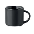 Tazzina in ceramica da 40ml Nero - personalizzabile con logo