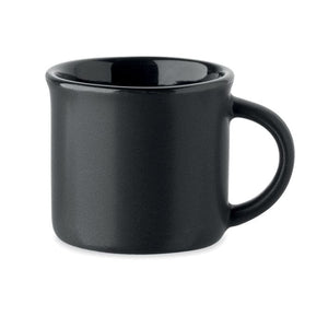 Tazzina in ceramica da 40ml Nero - personalizzabile con logo