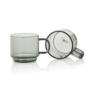 Tazzine da caffè AdHoc Impact da 70 ml, set da 2 pezzi trasparente - personalizzabile con logo