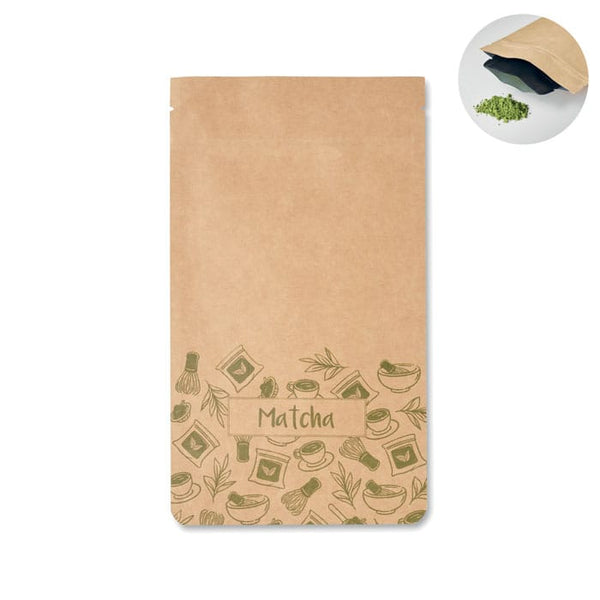 Tè Matcha in polvere 10 g Beige - personalizzabile con logo