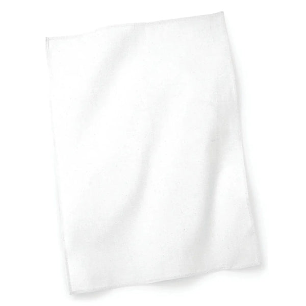 Tea Towel bianco - personalizzabile con logo