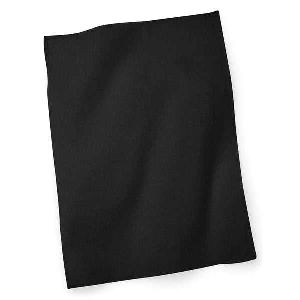 Tea Towel nero - personalizzabile con logo