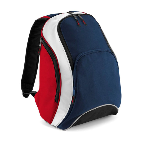 Teamwear Backpack french navy/classic red/white - personalizzabile con logo