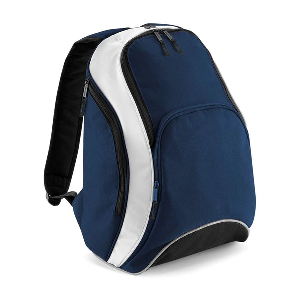 Teamwear Backpack french navy/white - personalizzabile con logo