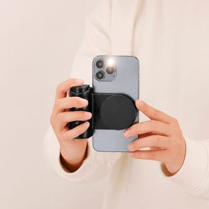 Telecomando Fotocamera Cedria nero - personalizzabile con logo