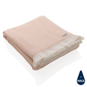 Telo/coperta Ukiyo Hisako AWARE™ 4 Seasons 100x180cm rosa - personalizzabile con logo