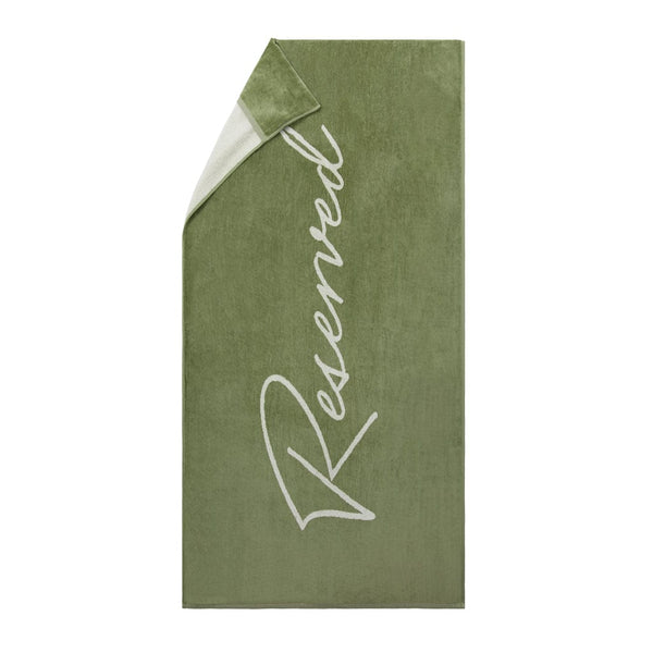Telo da lettino VINGA verde - personalizzabile con logo