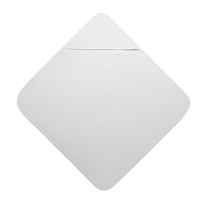 Telo in cotone con cappuccio Bianco - personalizzabile con logo