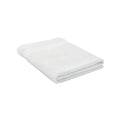 Telo in cotone org. 180x100 Bianco - personalizzabile con logo