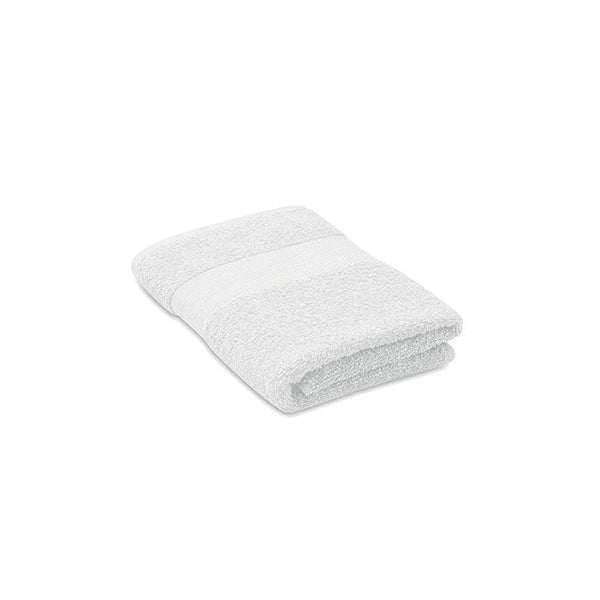 Telo in cotone organico 100x50 Bianco - personalizzabile con logo