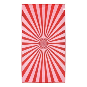 Telo mare asciugatura rapida in R-PET 100×180 cm, sublimazione - personalizzabile con logo