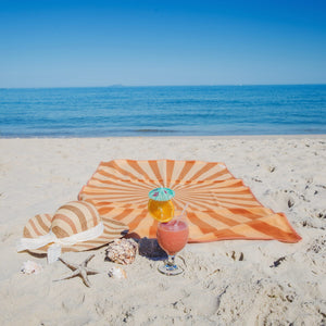 Telo mare asciugatura rapida in R-PET 100×180 cm, sublimazione - personalizzabile con logo