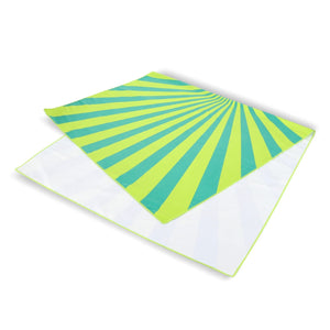 Telo mare asciugatura rapida in R-PET 100×180 cm, sublimazione - personalizzabile con logo