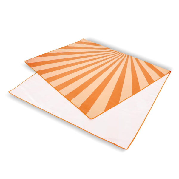 Telo mare asciugatura rapida in R-PET 100×180 cm, sublimazione - personalizzabile con logo