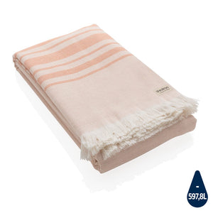 Telo Ukiyo Yumiko AWARE™ Hammam 100x180 cm rosa - personalizzabile con logo