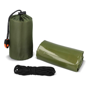 Tenda compatta da emergenza per la sopravvivenza all'aperto Dried Green - personalizzabile con logo